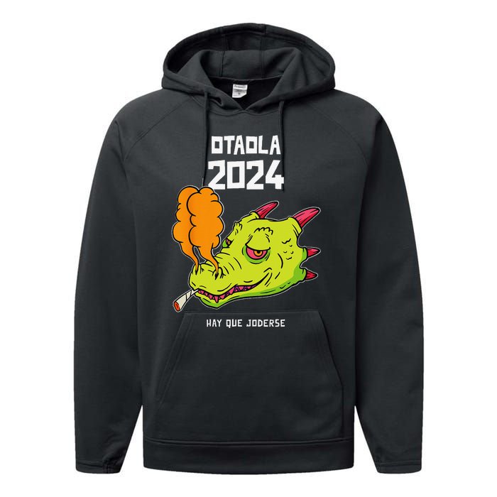 Otaola 2024 Hay Que Joderse Funny Dragon Marijuana Legal Performance Fleece Hoodie