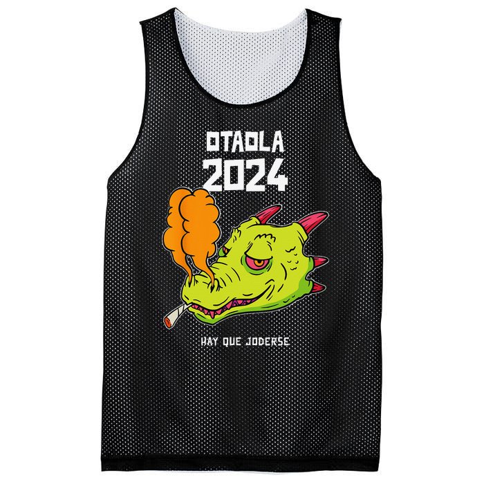 Otaola 2024 Hay Que Joderse Funny Dragon Marijuana Legal Mesh Reversible Basketball Jersey Tank