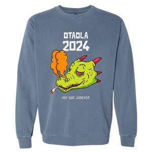 Otaola 2024 Hay Que Joderse Funny Dragon Marijuana Legal Garment-Dyed Sweatshirt