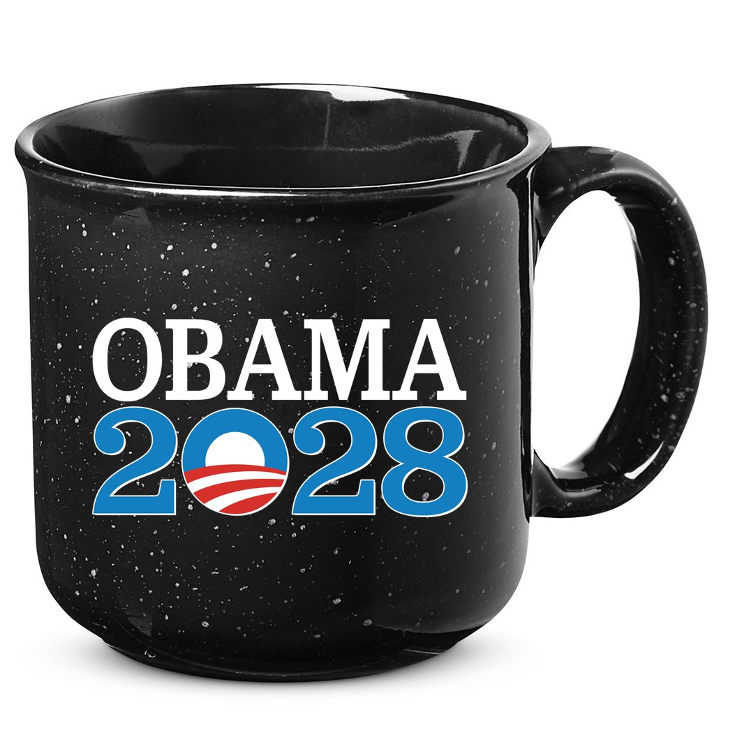 Obama 2028 Logo 15oz Campfire Ceramic Mug