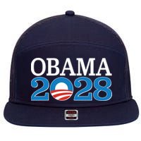 Obama 2028 Logo 7 Panel Mesh Trucker Snapback Hat
