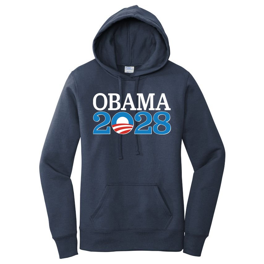 Obama 2028 Logo Women's Pullover Hoodie