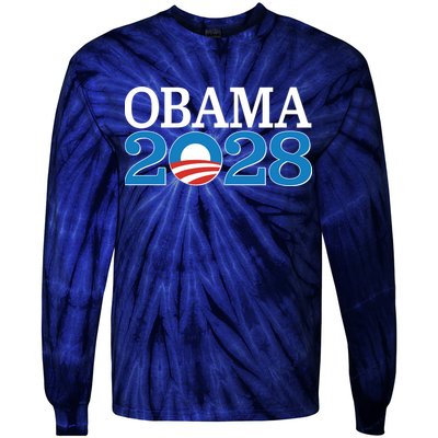 Obama 2028 Logo Tie-Dye Long Sleeve Shirt