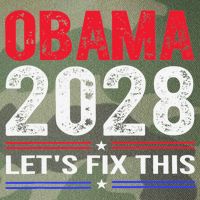 Obama 2028 Lets Fix This Legacy Tie Dye Trucker Hat