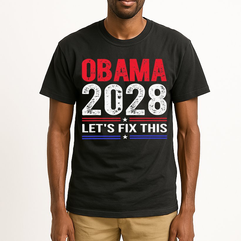 Obama 2028 Lets Fix This Tall T-Shirt