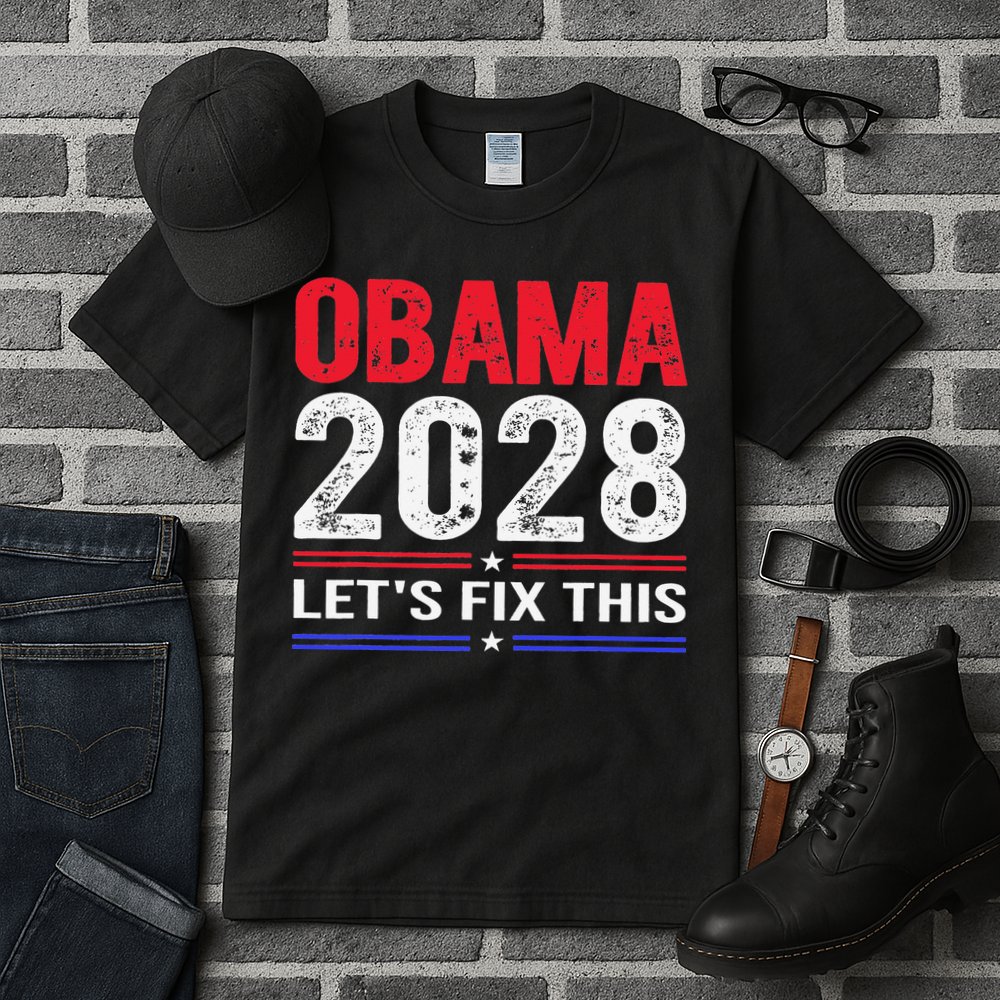Obama 2028 Lets Fix This Tall T-Shirt