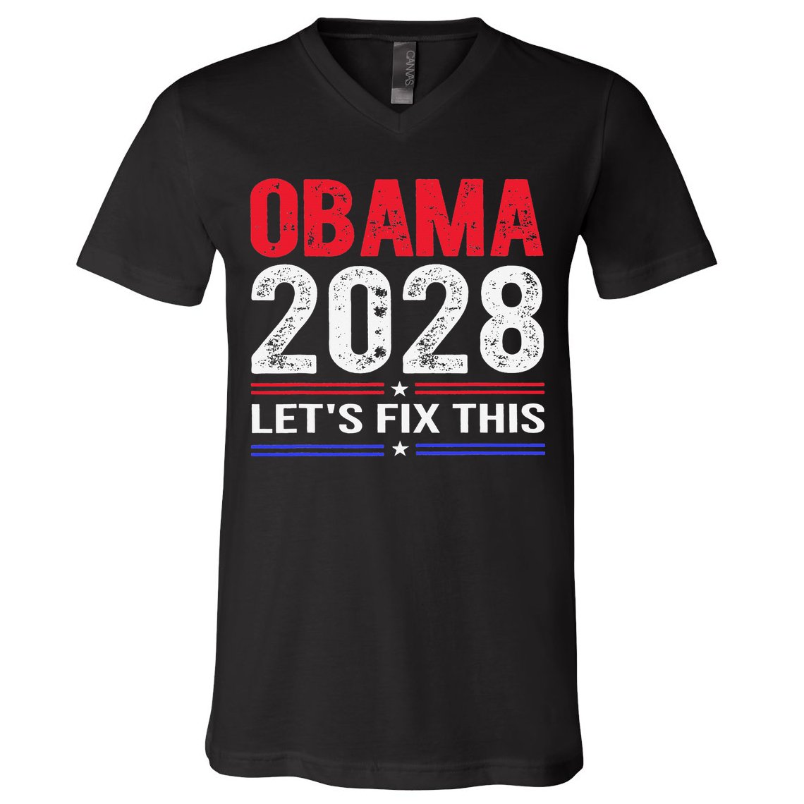 Obama 2028 Lets Fix This V-Neck T-Shirt