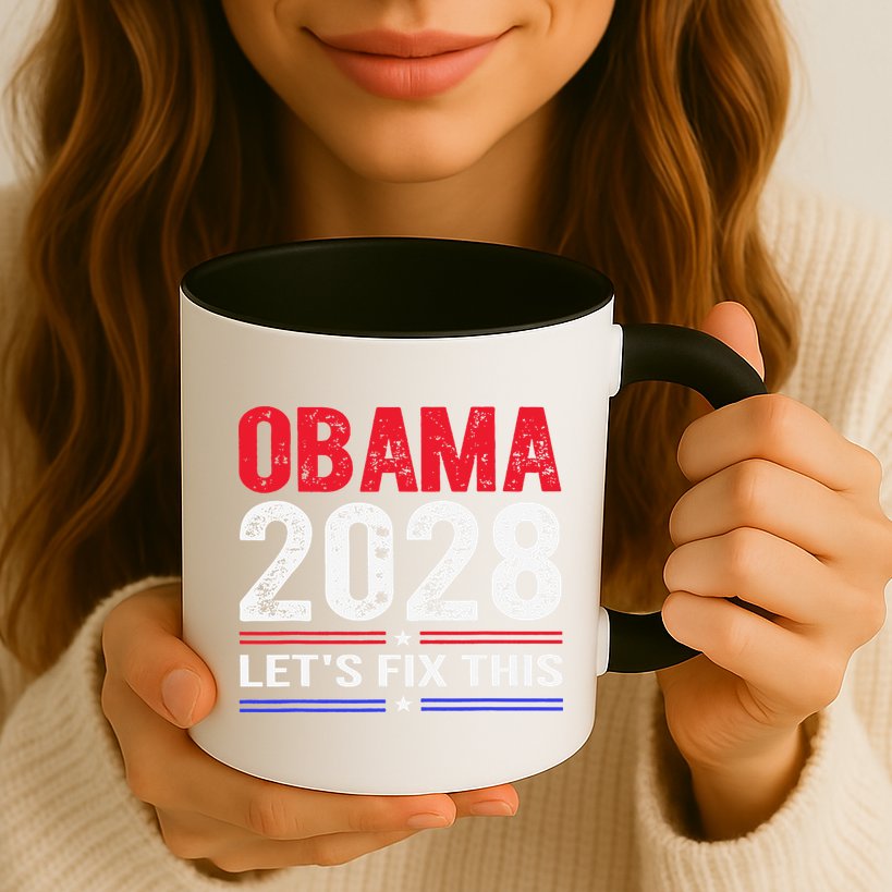 Obama 2028 Lets Fix This Mug