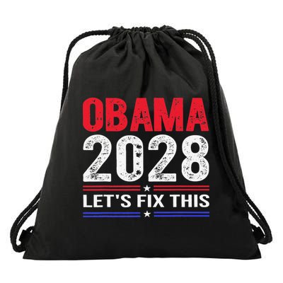 Obama 2028 Lets Fix This Drawstring Bag