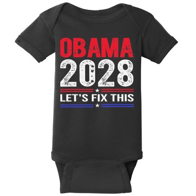 Obama 2028 Lets Fix This Baby Bodysuit