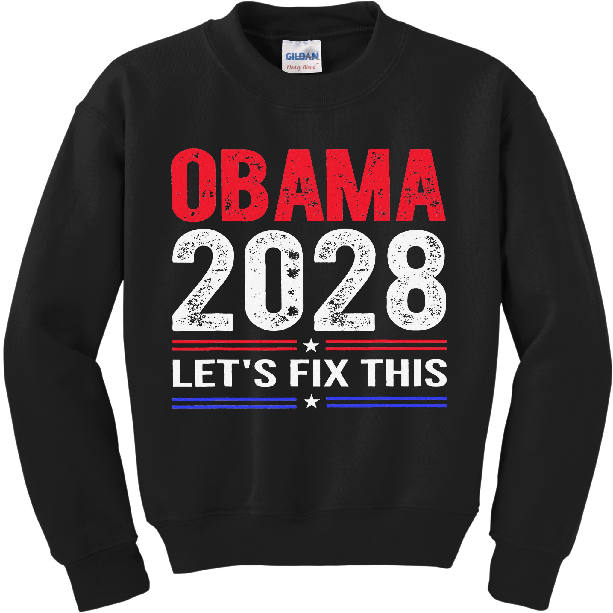 Obama 2028 Lets Fix This Kids Sweatshirt