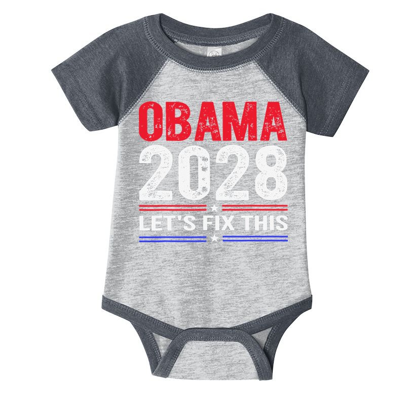 Obama 2028 Lets Fix This Infant Baby Jersey Bodysuit