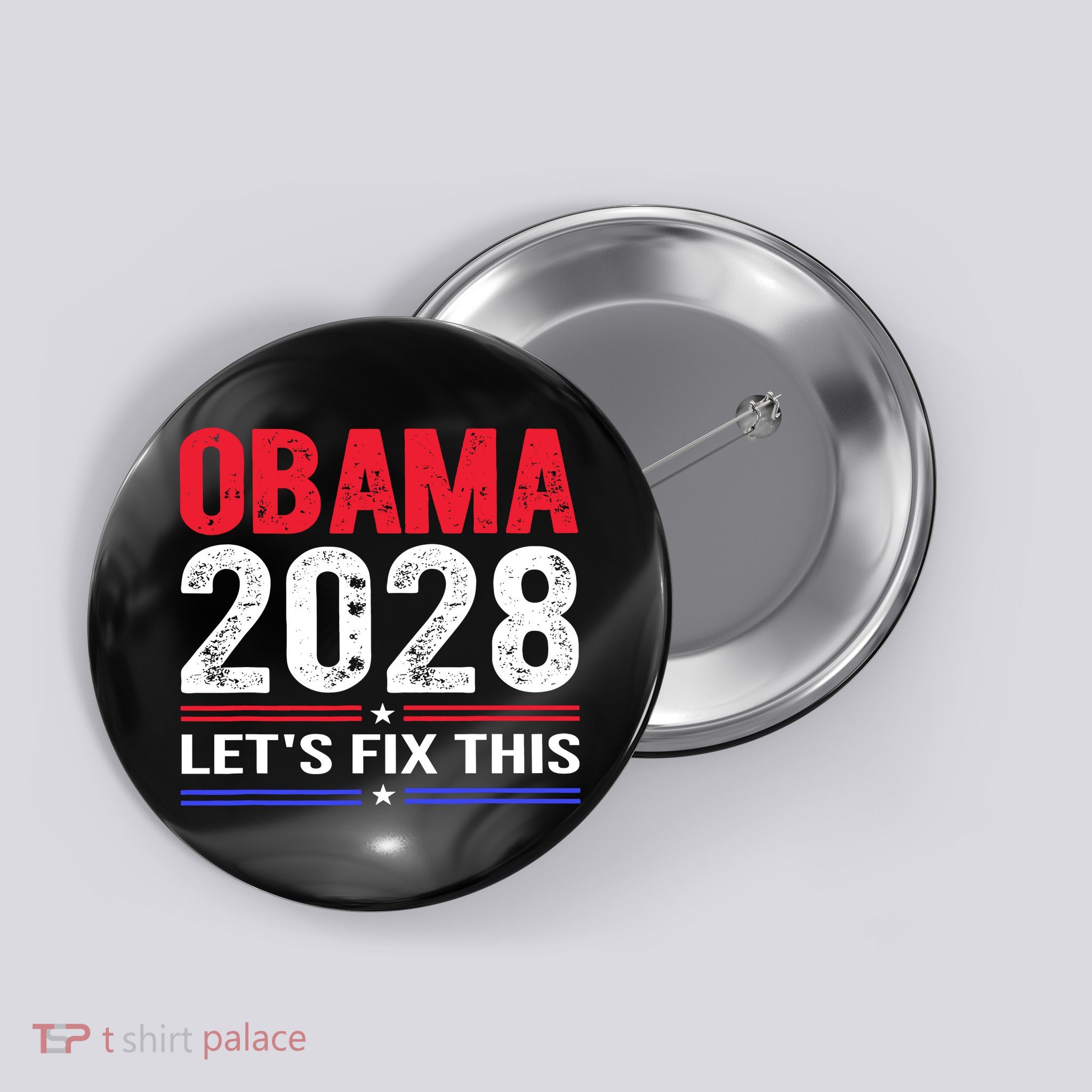 Obama 2028 Let's Fix This Button