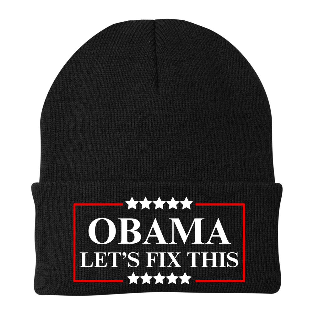 Obama 2028 Let’s Fix This Beanie