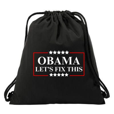 Obama 2028 Let’s Fix This Drawstring Bag