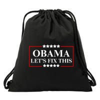Obama 2028 Let’s Fix This Drawstring Bag