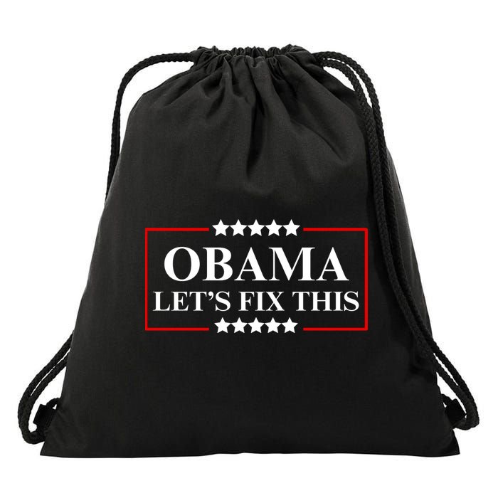 Obama 2028 Let’s Fix This Drawstring Bag