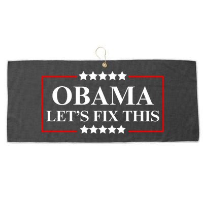 Obama 2028 Let’s Fix This Large Microfiber Waffle Golf Towel