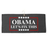 Obama 2028 Let’s Fix This Large Microfiber Waffle Golf Towel