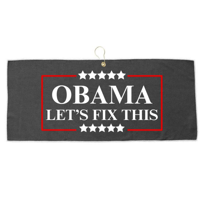 Obama 2028 Let’s Fix This Large Microfiber Waffle Golf Towel