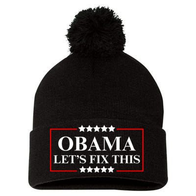Obama 2028 Let’s Fix This Pom Pom 12in Knit Beanie