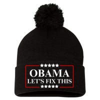 Obama 2028 Let’s Fix This Pom Pom 12in Knit Beanie