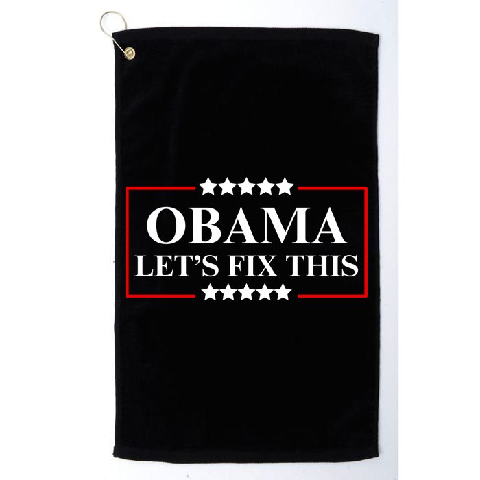 Obama 2028 Let’s Fix This Golf Towel