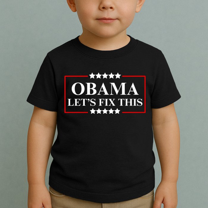 Obama 2028 Let’s Fix This Toddler T-Shirt