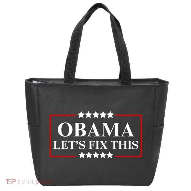 Obama 2028 Let’s Fix This Zip Tote Bag
