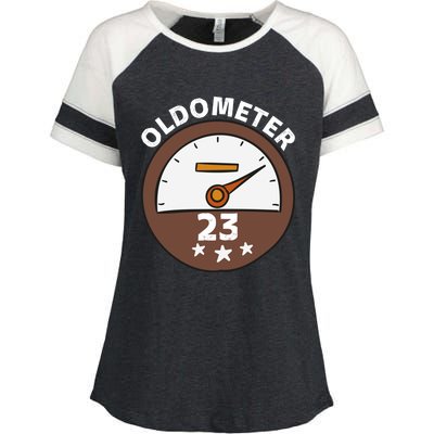 Oldometer 23 Meaningful Gift Enza Ladies Jersey Colorblock Tee