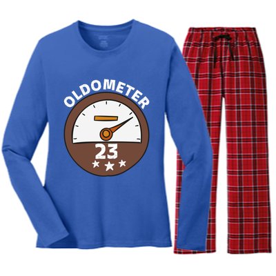 Oldometer 23 Meaningful Gift Women's Long Sleeve Flannel Pajama Set 