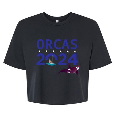 Orcas 2024 Bella+Canvas Jersey Crop Tee