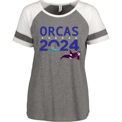 Orcas 2024 Enza Ladies Jersey Colorblock Tee