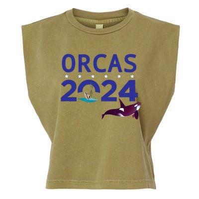 Orcas 2024 Garment-Dyed Women's Muscle Tee