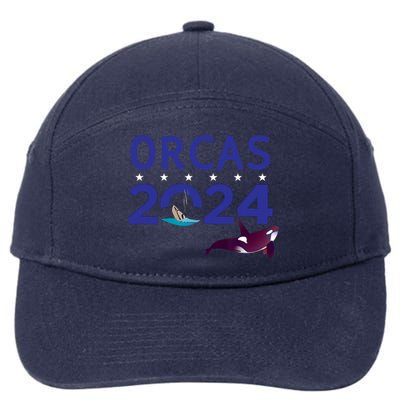 Orcas 2024 7-Panel Snapback Hat