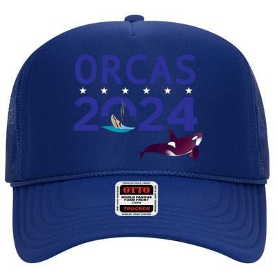 Orcas 2024 High Crown Mesh Back Trucker Hat