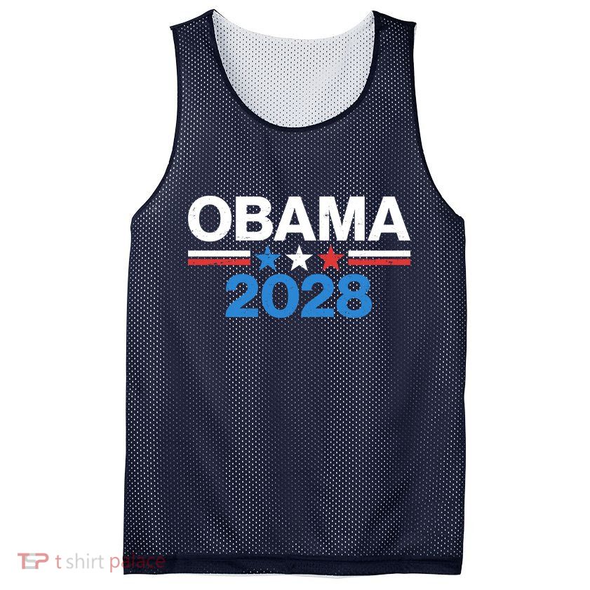 Obama 2028 Mesh Reversible Basketball Jersey Tank