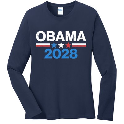 Obama 2028 Ladies Long Sleeve Shirt
