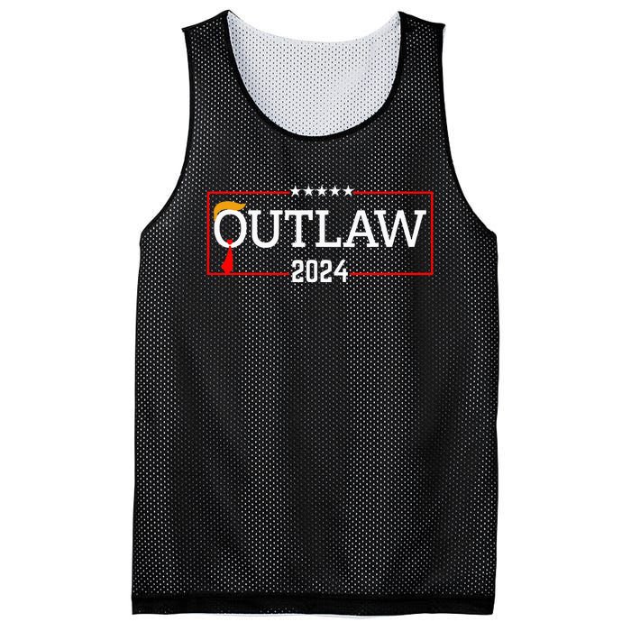 Outlaw 2024 President Trump 2024 Election Take America Back Mesh Reversible Basketball Jersey Tank