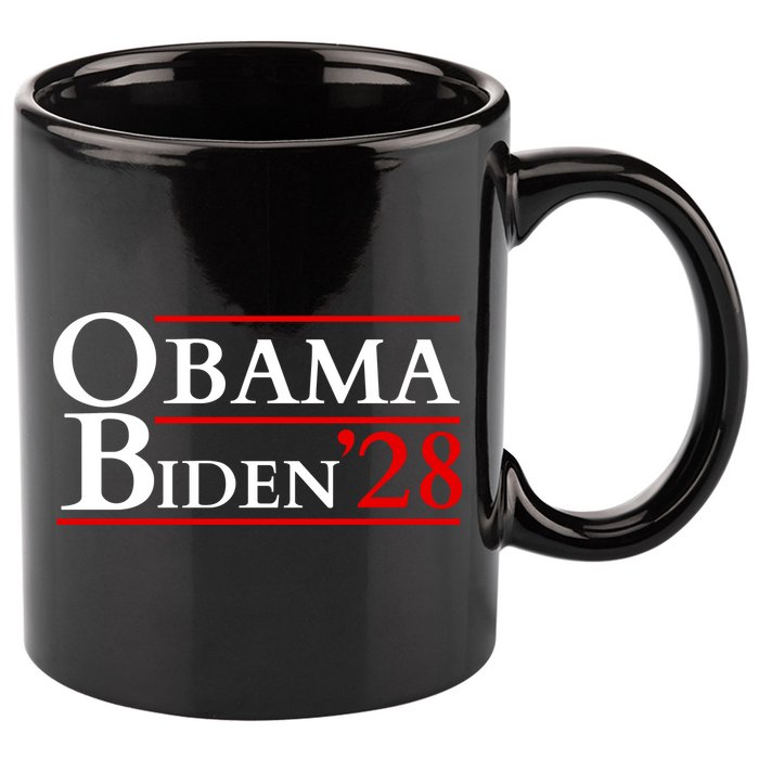 Obama 28 - Retro Campaign Obama Biden 11oz C Handle Ceramic Mug
