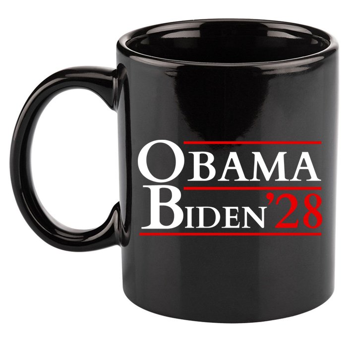 Obama 28 - Retro Campaign Obama Biden 11oz C Handle Ceramic Mug