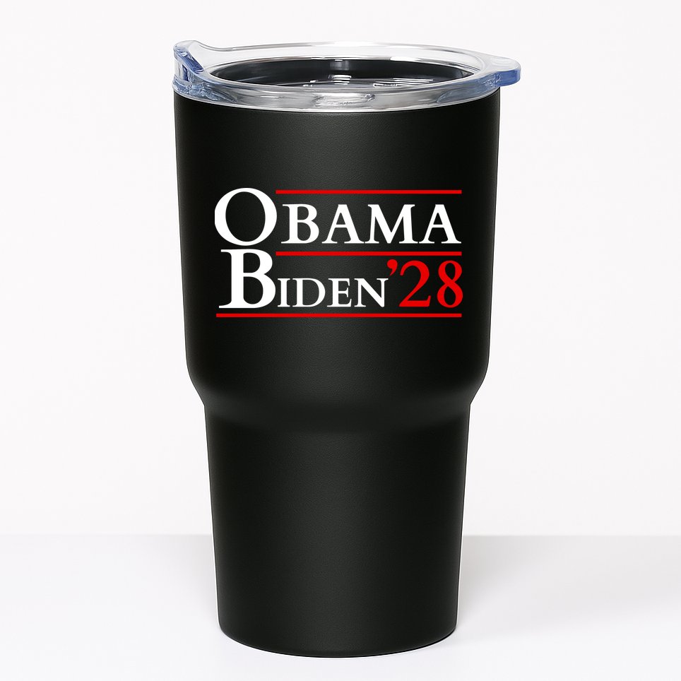 Obama 28 - Retro Campaign Obama Biden Tumbler