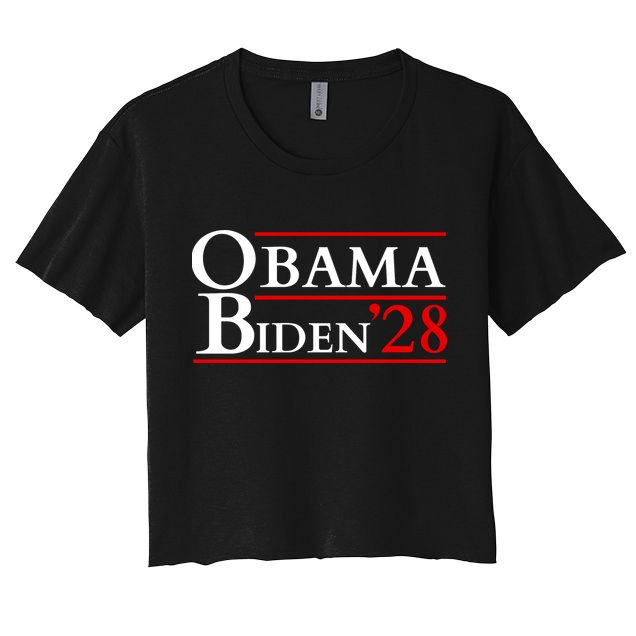 Obama 28 - Retro Campaign Obama Biden Crop Top