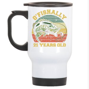 OFishally 21 Years Old Fishing Birthday Theme Party 21st Stainless Steel Travel Mug