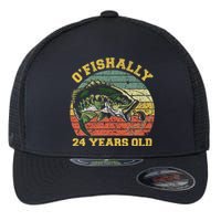 OFishally 24 Years Old Fishing Birthday Theme Party 24th Flexfit Unipanel Trucker Cap