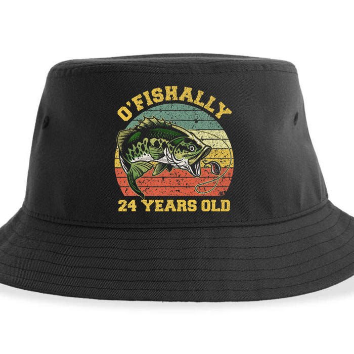 OFishally 24 Years Old Fishing Birthday Theme Party 24th Sustainable Bucket Hat