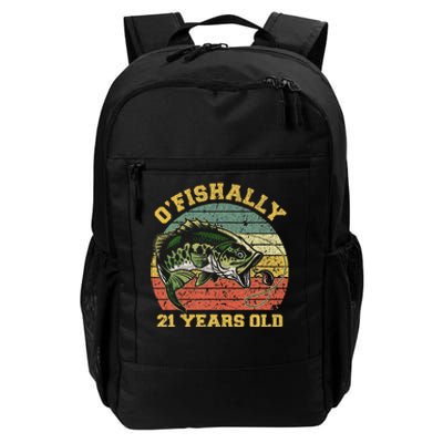 OFishally 21 Years Old Fishing Birthday Theme Party 21st Daily Commute Backpack