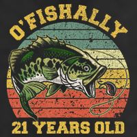 OFishally 21 Years Old Fishing Birthday Theme Party 21st Adult Drive Performance Visor