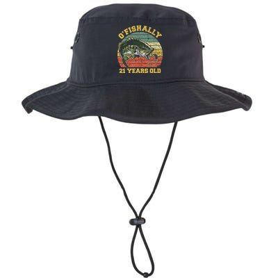 OFishally 21 Years Old Fishing Birthday Theme Party 21st Legacy Cool Fit Booney Bucket Hat