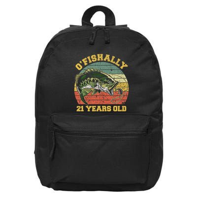 OFishally 21 Years Old Fishing Birthday Theme Party 21st 16 in Basic Backpack
